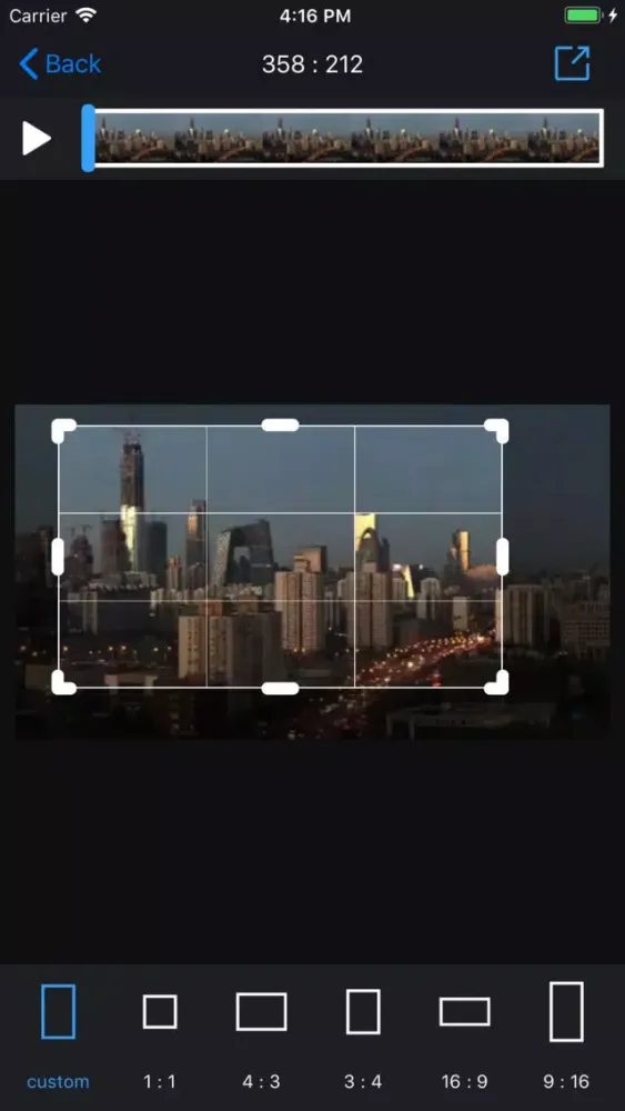 Video Editor - resize & crop স্ক্রিনশট