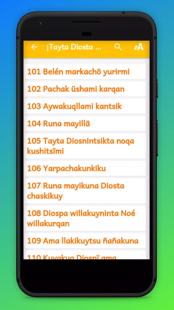 South Conchucos Hymnbook Screenshots