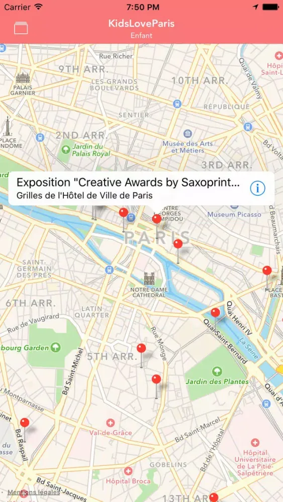 Captures d'écran de Kids love Paris - Le meilleur pour vos enfants