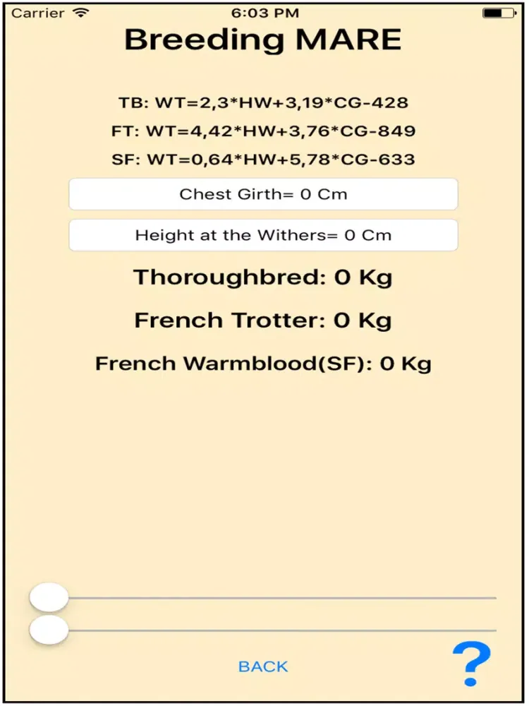 Screenshot di ScaleForEquines iPad 