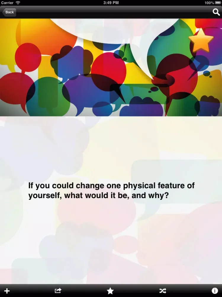 Ảnh chụp màn hình của Conversation Game iPad 