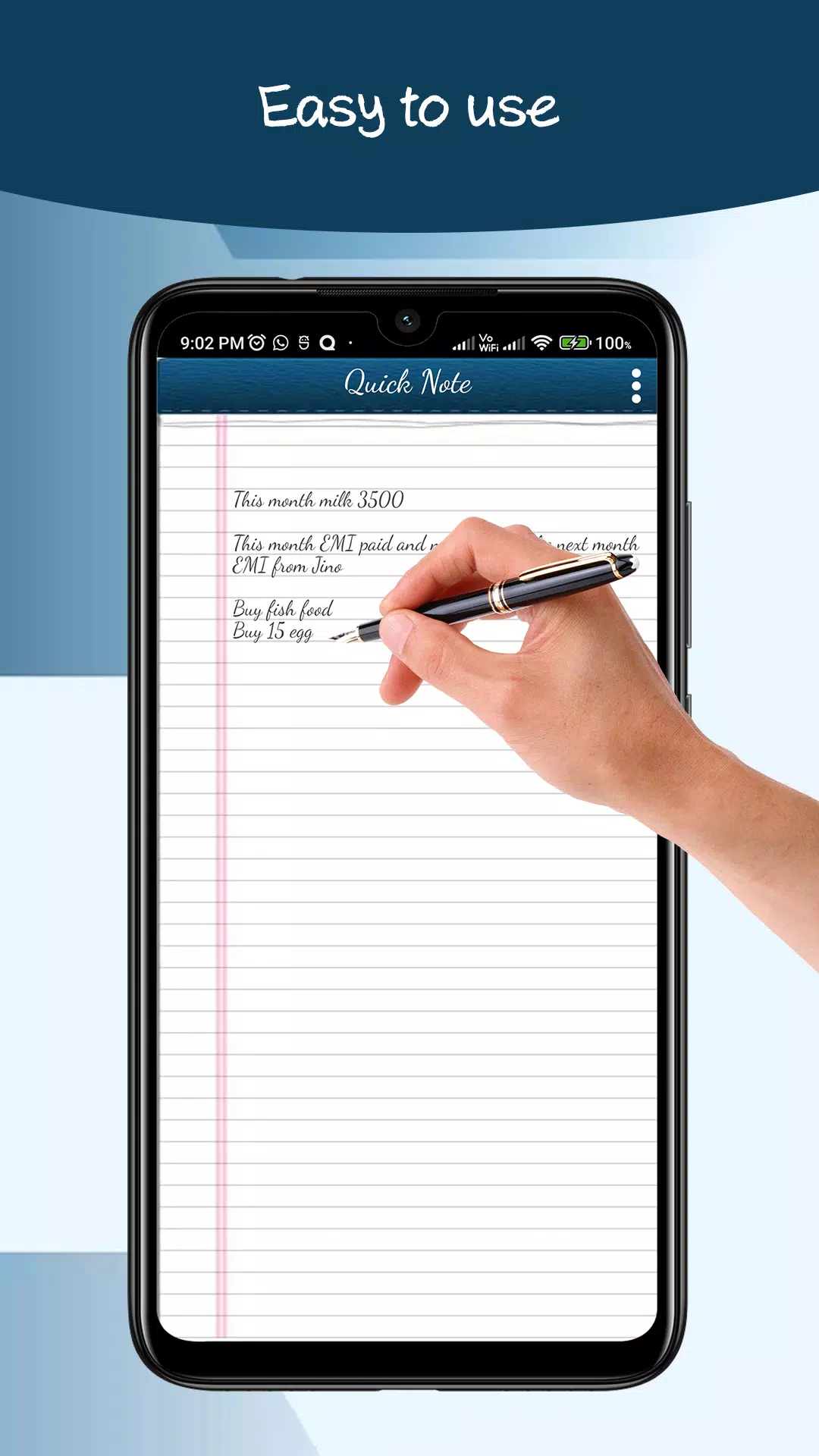 Quick note - One page note Screenshots