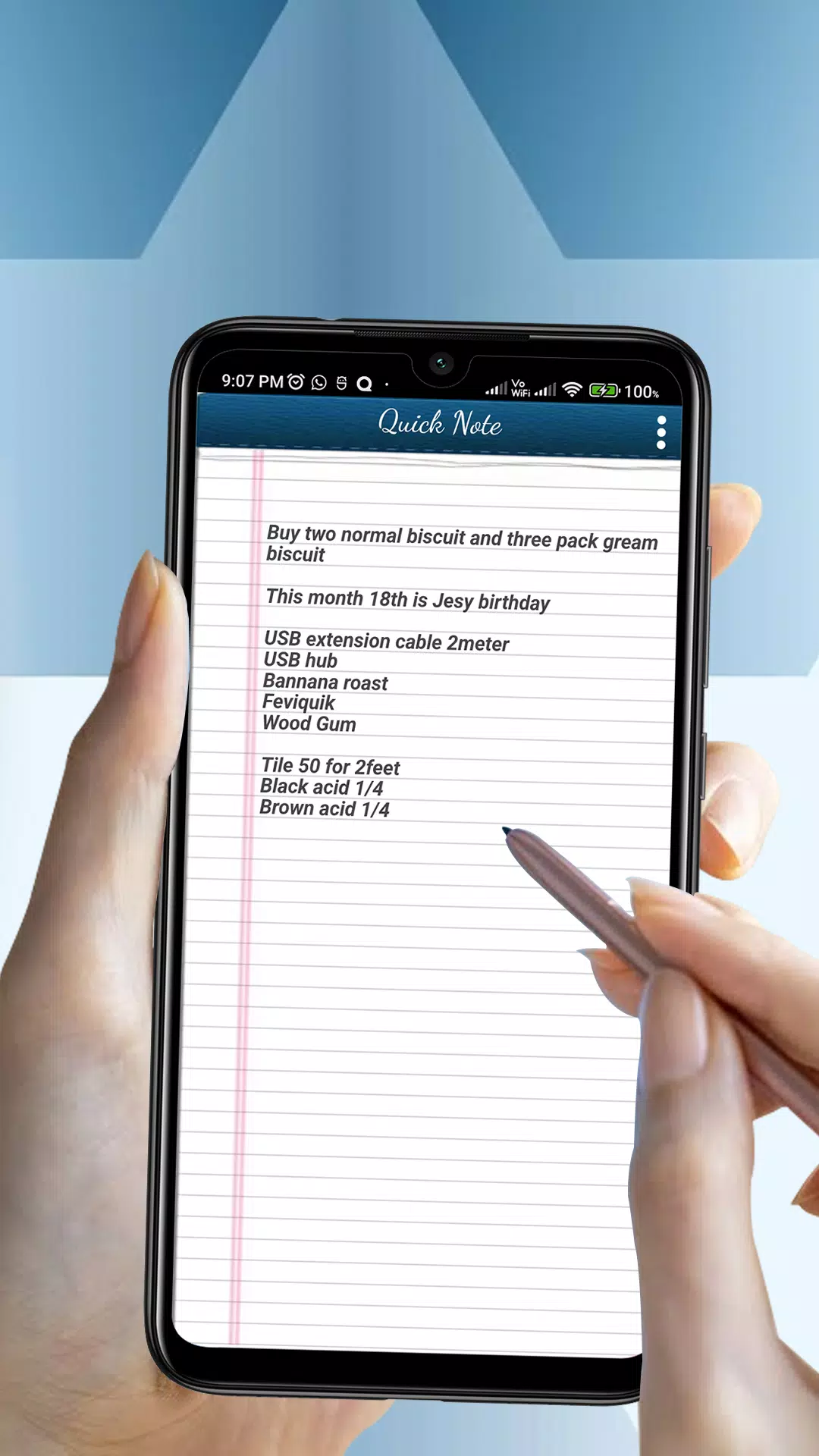 Quick note - One page note Screenshots