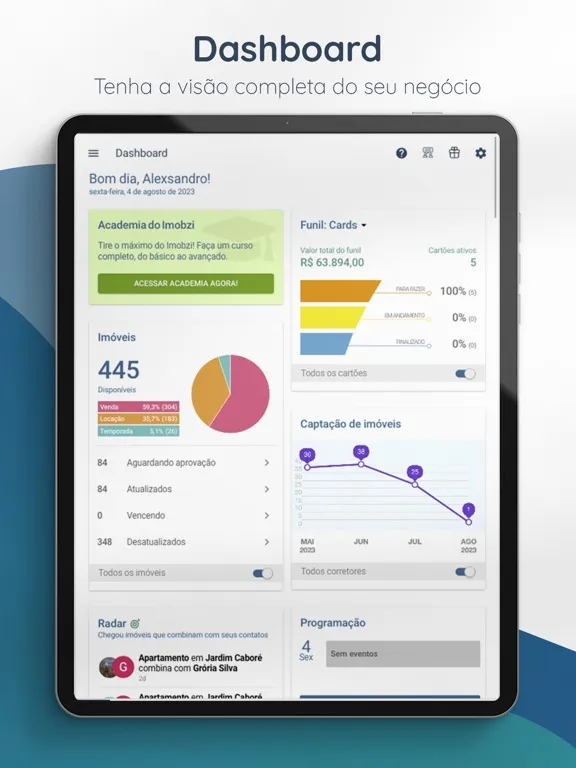Скриншоты Imobzi - CRM Imobiliário iPad 