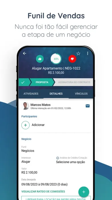 Скриншоты Imobzi - CRM Imobiliário