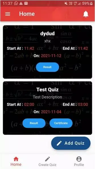 Quiz Mate (Testing) Screenshots