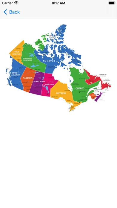 Tangkapan layar Canada Provinces Geo Quiz