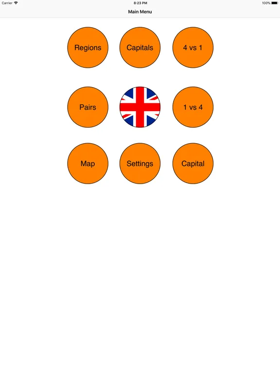 Zrzuty ekranu France Regions and Capitals iPad 