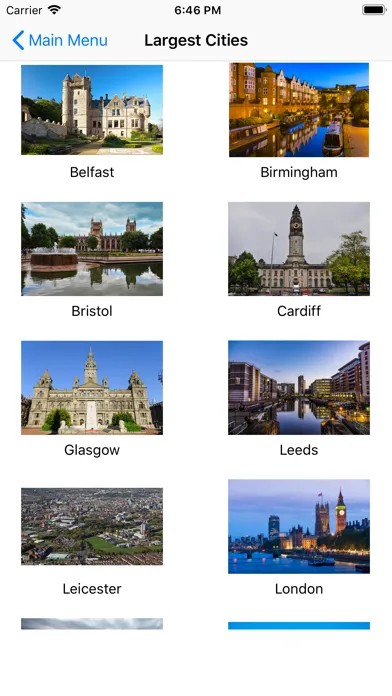 Capturas de tela do Regions of the United Kingdom