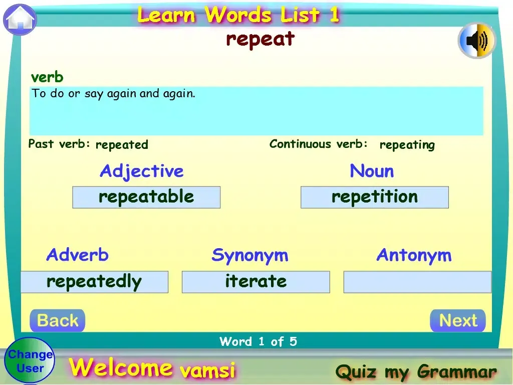 ภาพหน้าจอของ Quiz My Grammar Lite iPad 
