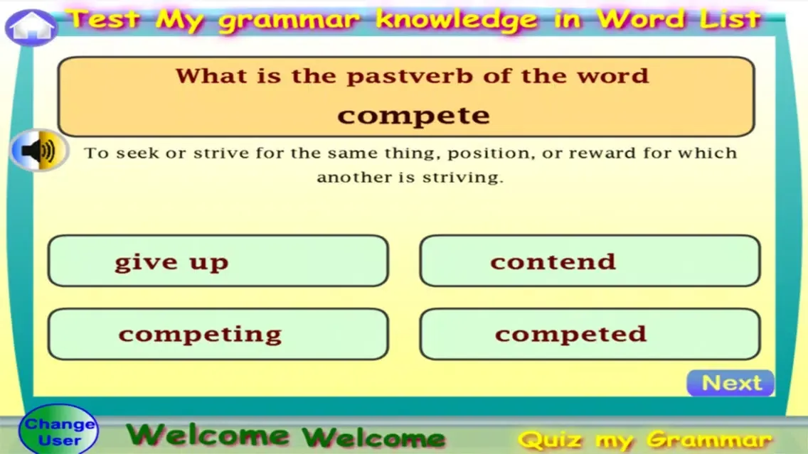 ภาพหน้าจอของ Quiz My Grammar Lite