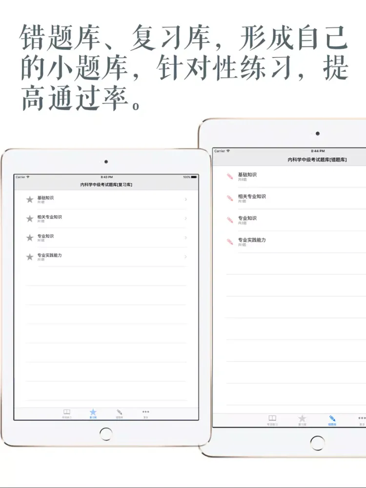内科学中级考试题库 2017最新版 iPad  Ekran Görüntüleri