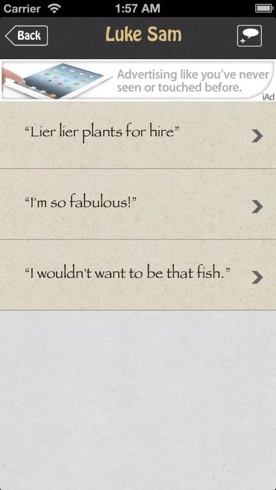 Zrzuty ekranu Quote-Book