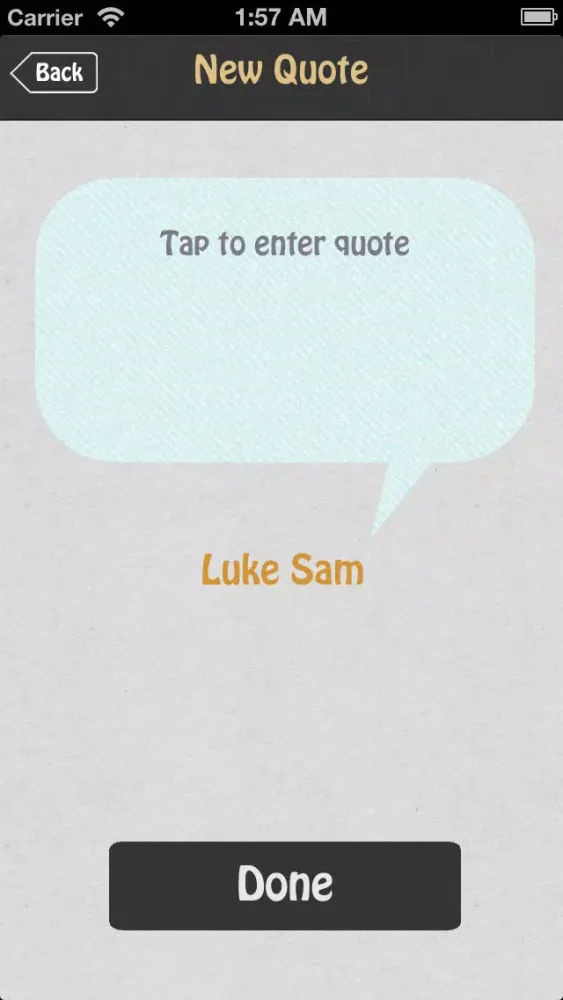 Zrzuty ekranu Quote-Book