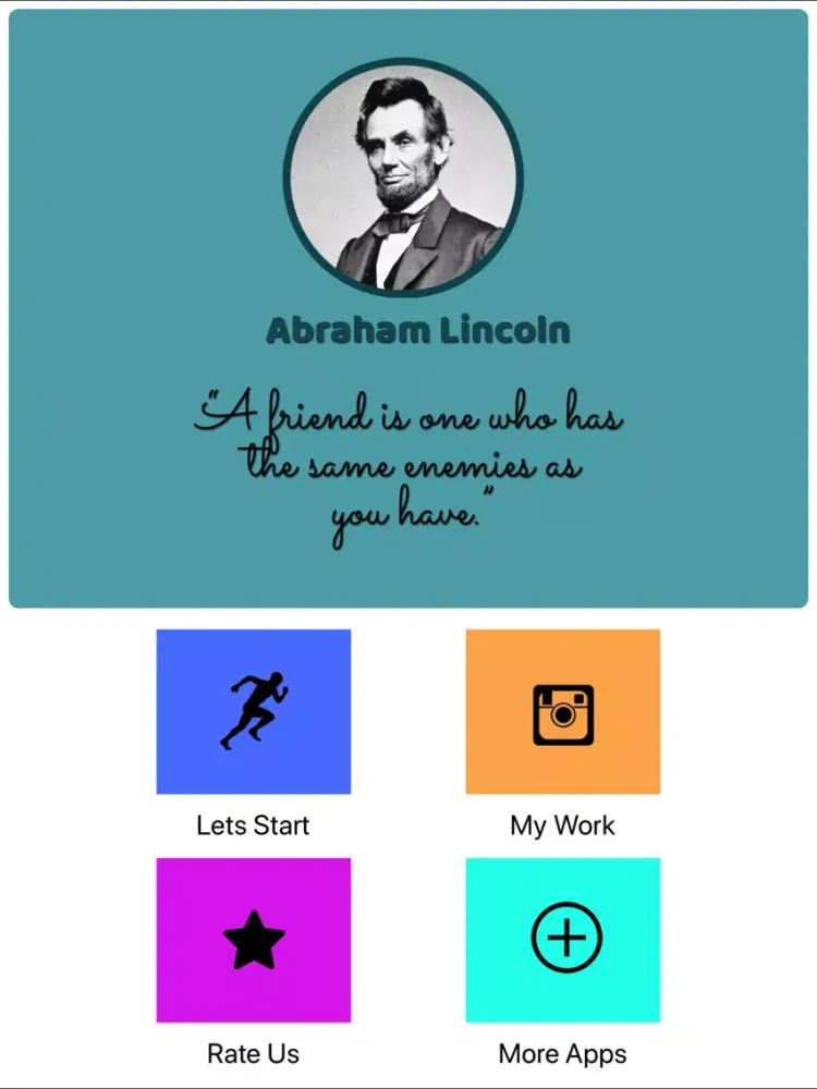 Capturas de pantalla de Quotes of abraham lincoln iPad 