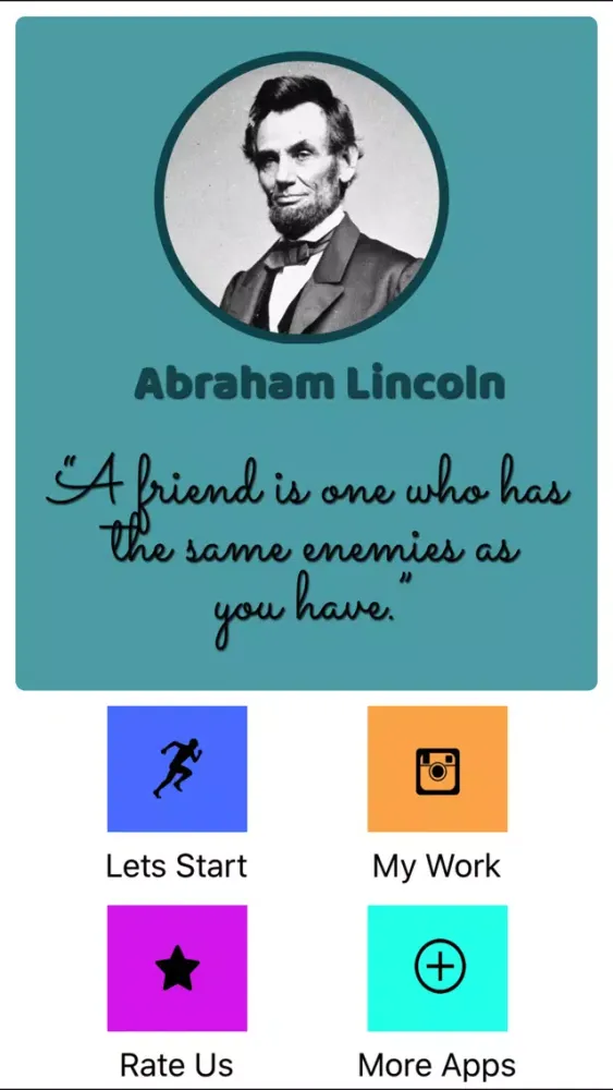 Capturas de pantalla de Quotes of abraham lincoln