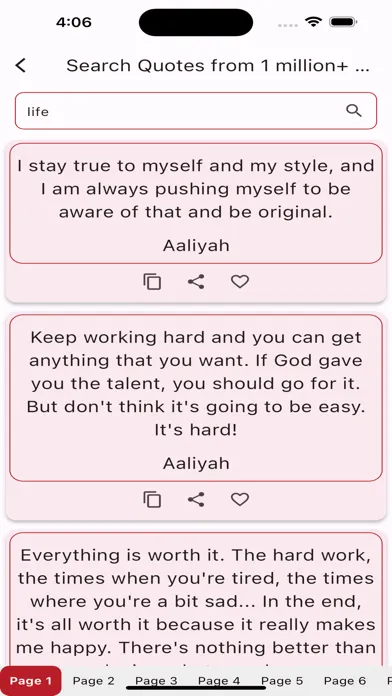 Quotes Offline Collection スクリーンショット