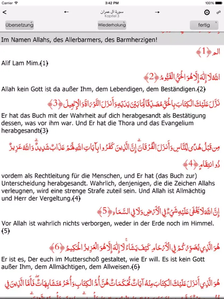 Quran German iPad 應用截圖