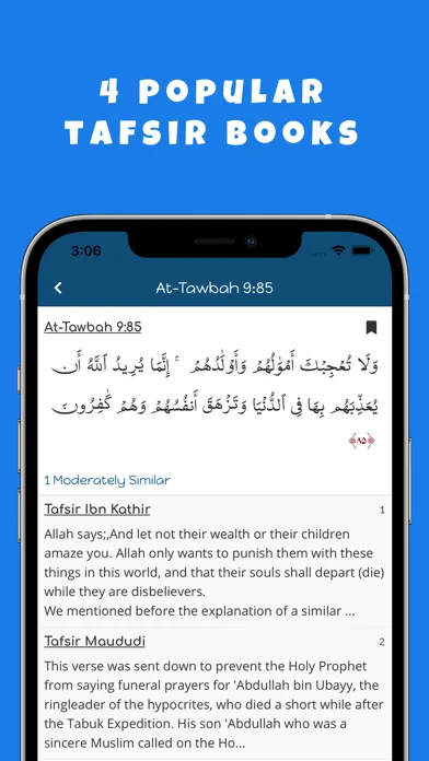 Captures d'écran de Qurani: Quran, Hadith & Tafsir