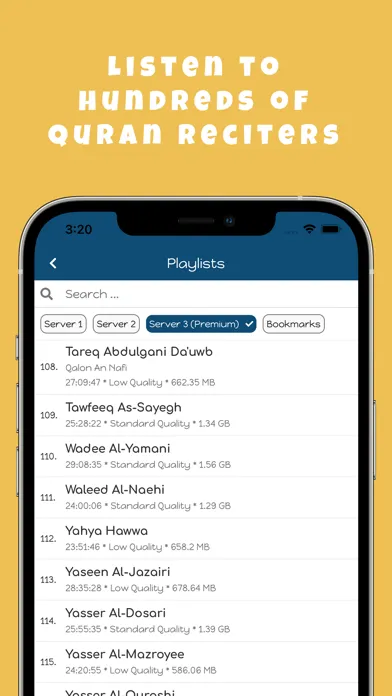 Captures d'écran de Qurani: Quran, Hadith & Tafsir