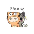 Amber Dog & Angel Cat. Stickers by Design73 Amber Dog & Angel Cat. Stickers by Design73