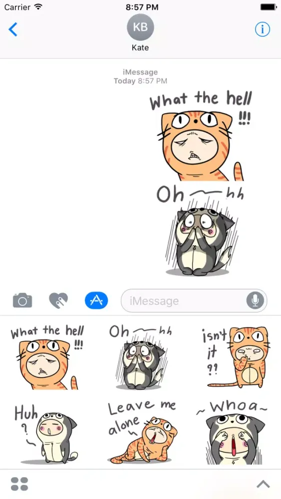 Zrzuty ekranu Amber Dog & Angel Cat. Stickers by Design73
