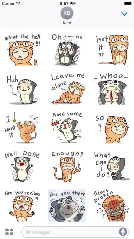 Zrzuty ekranu Amber Dog & Angel Cat. Stickers by Design73