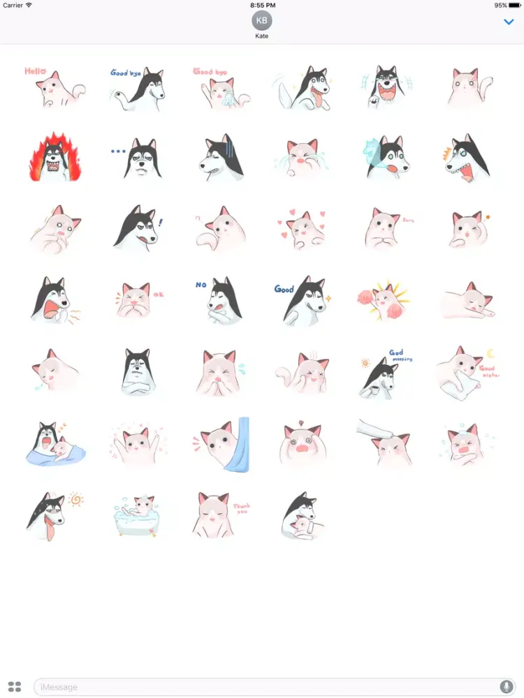 Screenshot di Beauty Dog & Beast Cat. Stickers by Design73 iPad 