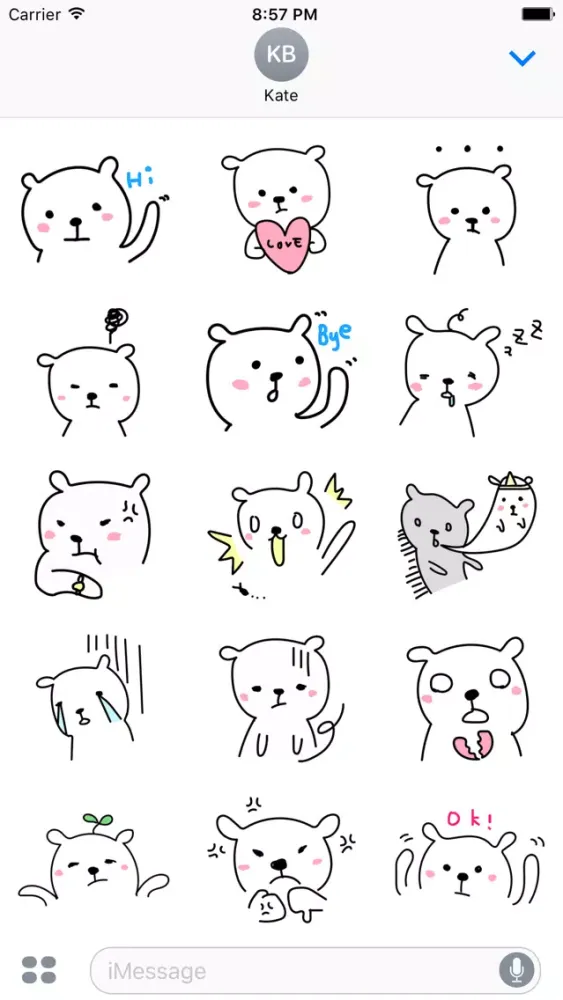 Скриншоты BearMoji. Stickers by Design111