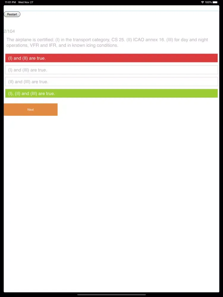 AT76 Quiz iPad  سکرین شاٹس