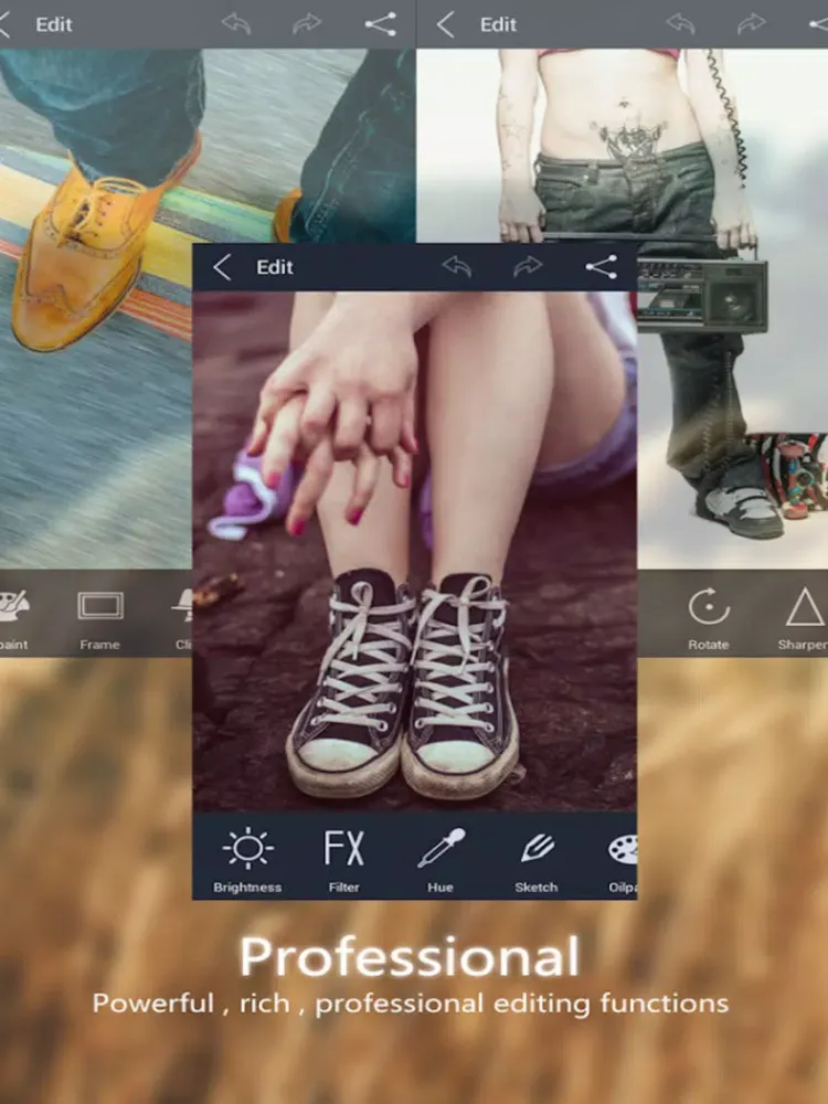 Capturas de pantalla de Photo Editor - Edit Make & Create Fast quick edits for your photos iPad 