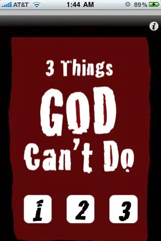 3 Things God Can't Do スクリーンショット