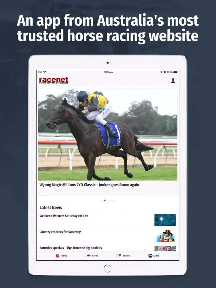Скриншоты Racenet – Horse Racing Form iPad 