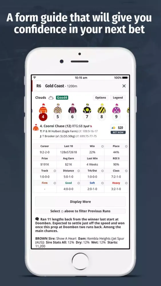Скриншоты Racenet – Horse Racing Form