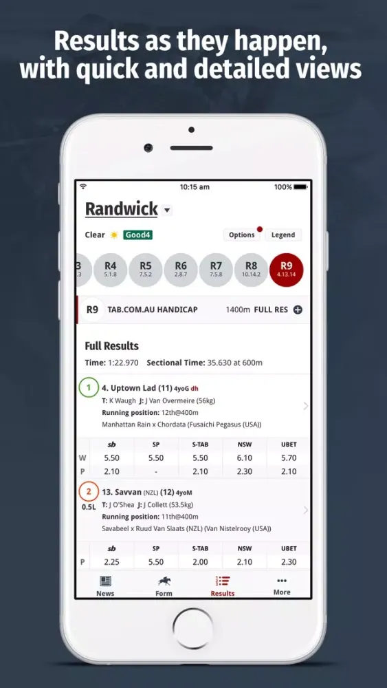 Скриншоты Racenet – Horse Racing Form