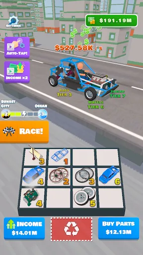 تصاویر Idle Racer — Tap, Merge & Race
