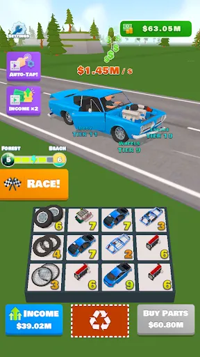 تصاویر Idle Racer — Tap, Merge & Race