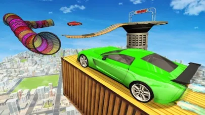 Racing Car Stunts On Tracks 3d应用截图