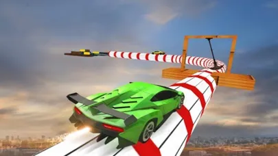Racing Car Stunts On Tracks 3d应用截图