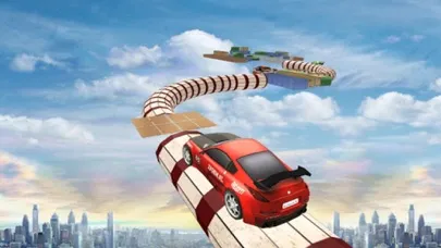 Racing Car Stunts On Tracks 3d应用截图