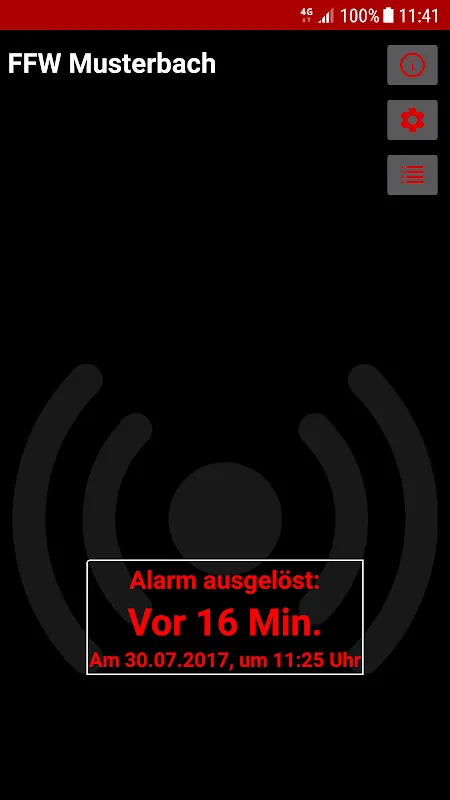 Captures d'écran de FFW Alarm