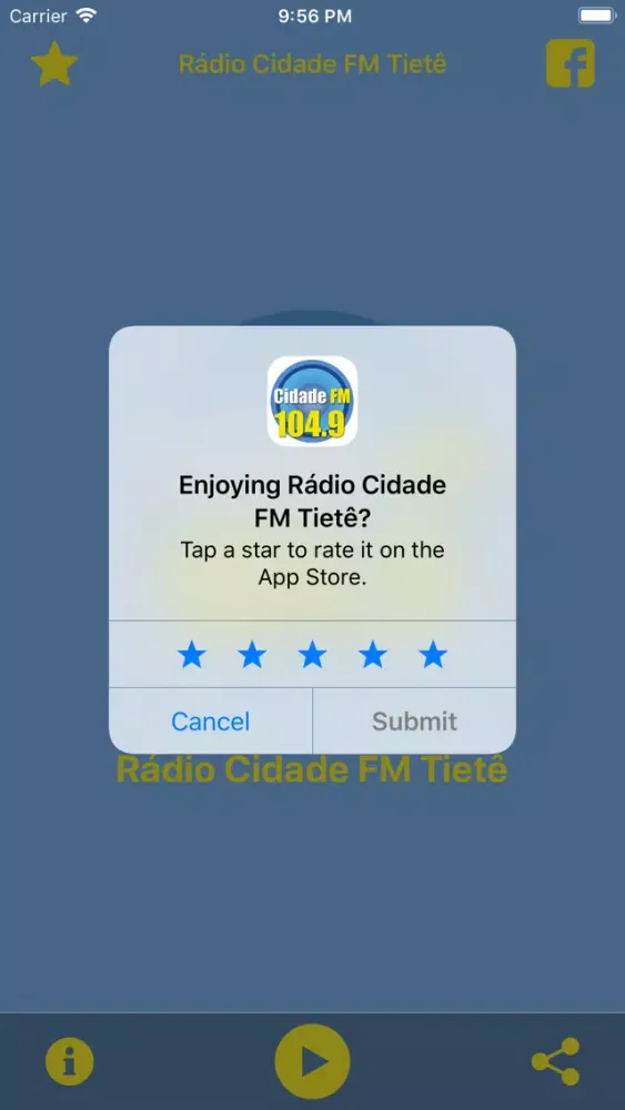 Rádio Cidade FM Tietê應用截圖
