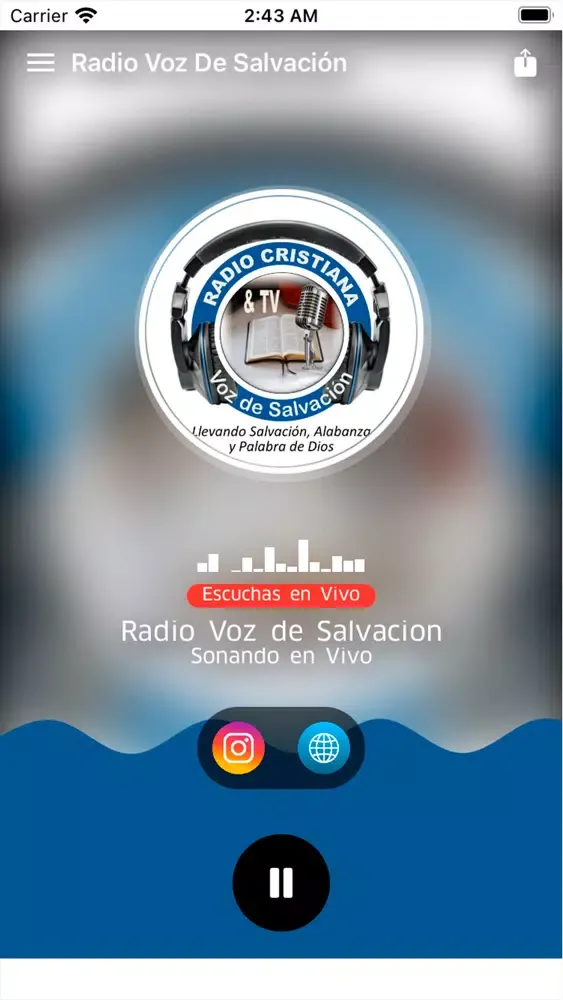 Ảnh chụp màn hình của Radio Voz De Salvacion