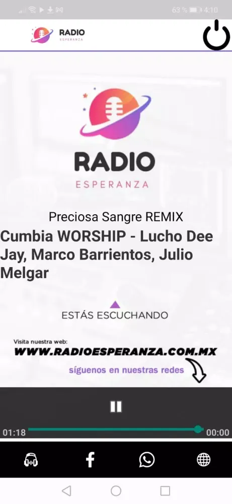 Radio Esperanza TJ Screenshots
