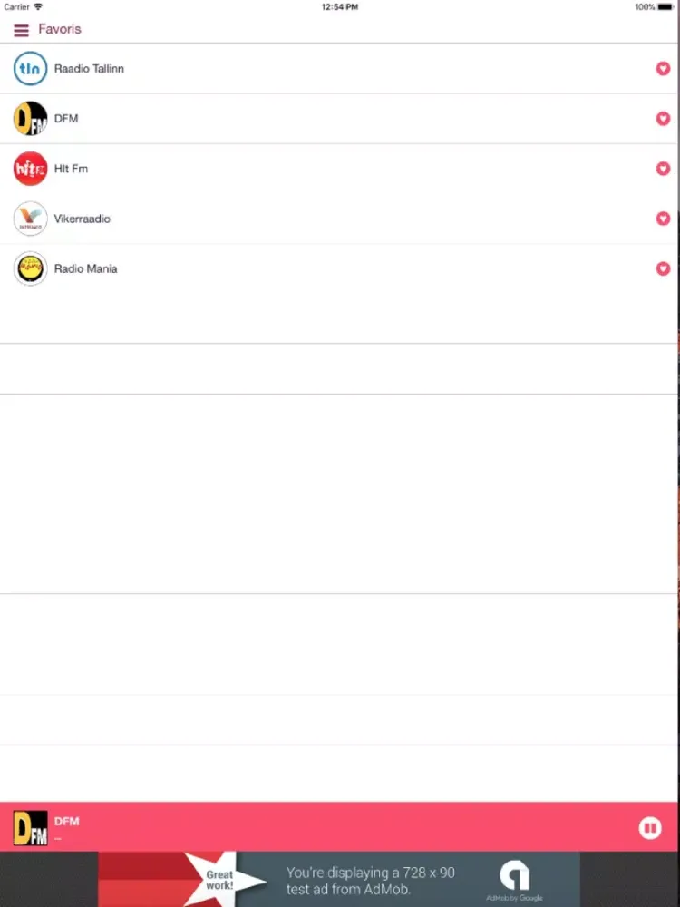 Radio Estonia iPad  स्क्रीनशॉट