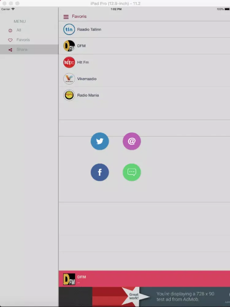 Radio Estonia iPad  स्क्रीनशॉट