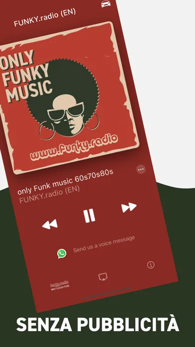 Tangkapan layar FUNKY RADIO Classic Funk only