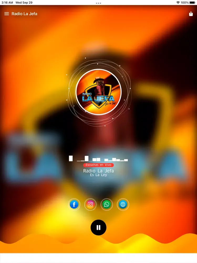 تصاویر Radio La Jefa iPad 