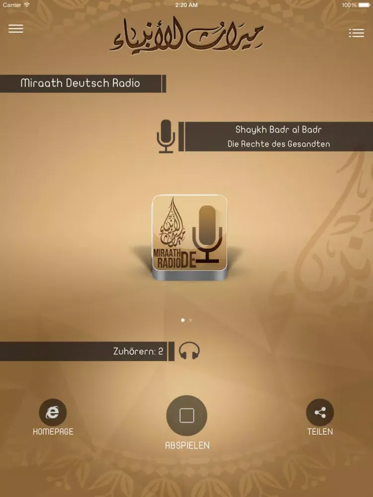 Captures d'écran de Miraath Deutsch Radio iPad 