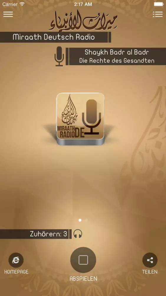 Captures d'écran de Miraath Deutsch Radio